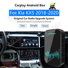 For Kia KX5 2018 2019 2020 Car Multimedia Player Android System Mirror Link Navigation Map Apple Carplay Wireless Dongle Ai Box 2024 - buy cheap