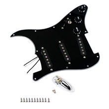 Pro SSS 11 Hole Prewired Loaded Single Coil Pickguard with Noiseless Alnico 5 2024 - buy cheap