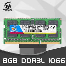 VEINEDA RAM SO DIMM ddr3l 4gb 8gb 1.35V DDR3L 1333 1600 MHz DDR3 PC3-12800 4GB for Laptop 2024 - buy cheap