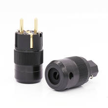 5pairs High End 24K Gold Plated Schuko AC power plug+IEC power connector 2024 - buy cheap