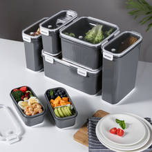 Marmita estilo japonês com 7 unidades, lancheira, refrigerador, cozinha, vegetais, frutas e escritório 2024 - compre barato