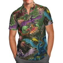 Cool Dragon 3D Printing Beach Hawaiian 2021 Summer Shirt Short Sleeve Shirt Streetwear Oversized 5XL Camisa Social Chemise Homme 2024 - buy cheap