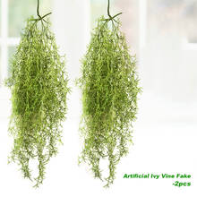 2pcs 94cm Artificial Ivy Green Leaf Garland Plants Vine Fake Foliage Flowers Home Decor Plastic Artificial Flower Rattan String 2024 - buy cheap