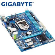 GIGABYTE-placa base de escritorio usada, GA-H61M-DS2, H61, Socket, LGA 1155, i3, i5, i7, DDR3, 16G, uATX, UEFI, BIOS 2024 - compra barato
