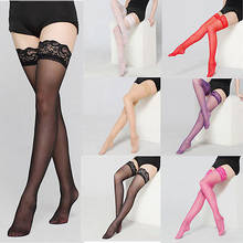 Sexy Fishnet Long Stockings Women Lace Stay Up Stockings Sheer Thigh High Stocking Pantyhose Over The Knee 2024 - buy cheap