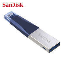 Sandisk original usb flash drive ixpand otg flash drive 64gb/128gb/256gb u disco usb 3.0 metal pendrive u disk para iphone 2024 - compre barato
