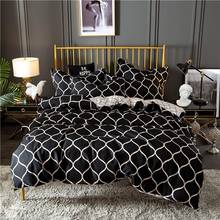 J conjunto de cama preto com edredon, capa de edredom e fronhas, 3 peças, queen, king size, ux70 # 2024 - compre barato