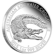 Non-Magnetic Australia 1 OZ .999 Silver Coins 2015 Crocodile Animal Elizabeth One Troy Ounce Replica Coins Souvenir Gifts 2024 - buy cheap