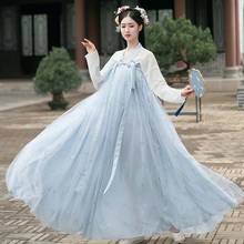 XinHuaEase Chinese National Dress Hanfu Women Cosplay Dance Set Fairy Costume Traditional Clothing Girls Plain Princess Dresses 2024 - buy cheap