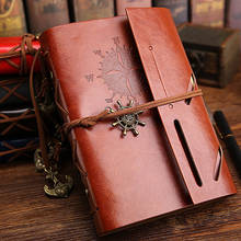 Retro Traveler's Notebook and Journal Diary Planner Note Book PU Leather Pirate Anchors Spiral Journal Notebooks Stationery Gift 2024 - buy cheap