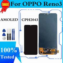 Pantalla LCD AMOLED para OPPO Reno3 Reno 3 CPH2043, montaje de digitalizador con pantalla táctil de repuesto para Reno3 2024 - compra barato