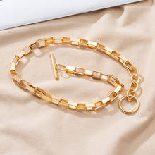 2021 novo vintage colares para as mulheres ultra fashion statement geométrico ouro metal senhora colar bohemia na moda festa jóias 2024 - compre barato