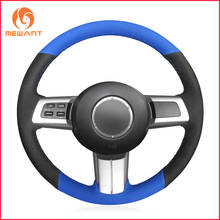 MEWANT-Funda de ante para volante de Mazda, accesorios para modelos MX-5, Miata, 2009-2013, RX-8, 2009-2013, CX-7, 2007-2009, negro y azul 2024 - compra barato