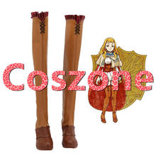 Zapatos de Cosplay de trébol negro Mimosa, botas para Halloween, carnaval, fiesta, Cosplay, accesorios de disfraz 2024 - compra barato