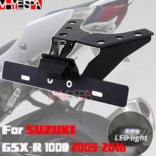 Fender Eliminator License Plate Holder For SUZUKI GSX-R GSXR 1000 2009-2016 15 13 11 Motorcycle Tail Tidy Bracket LED GSXR1000 2024 - buy cheap