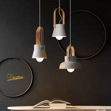 Luminária pendente de ferro com led, estilo nórdico, luzes suspensas para restaurante, sala de estar, quarto, casa, cozinha, acessório, iluminação