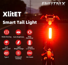 Enfitnix  XlitET Auto Start Stop Brake Sensing Flashlight For Bicycle Rear Light LED USB Charging Cycling  XlIte100 Taillight 2024 - buy cheap