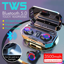 Fones de ouvido intra-auriculares tws 3500, com redução de ruído cvc8.0, fones sem fio, som estéreo hifi 9d, bluetooth 5.0 2024 - compre barato