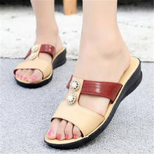 2021 New Wedge Women Slides Fashion Summer Beach Slippers Peep Toe Roman Gladiator Sandals Platform Butterfly Women's Shoes 2024 - buy cheap