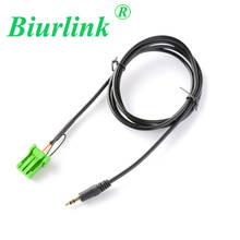 Biurlink-Cable de arnés auxiliar para coche, conector de Audio de 3,5 MM macho, adaptador Aux In para Honda Acura RDX Tsx MDX Csx, color verde, CD, 6 pines 2024 - compra barato