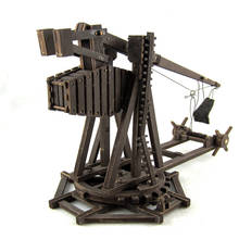 1/72 Classical DIY Model Set of Materials Handmade Wood Empire Age Trebuchet Assembly Model 2024 - buy cheap