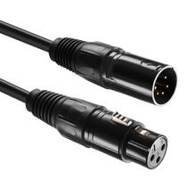 XLR 5Pin male to 3Pin female and 3Pin male to 5 Pin female fguitar audio cable 0.5 m microphone cord Canon male to female 2024 - buy cheap