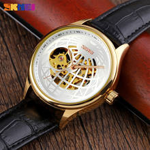 2021 SKMEI Fashion Automatic Mechanical Watch Men Clock Top Brand Luxury Wristwatch Innovative Hollow Big Dial Transparent Gear 2024 - buy cheap