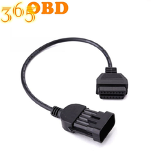 10Pin to OBD2 16Pin Female Cable For Opel Car Extension Diagnostic Cable Connector Cable10 PIN OBD/OBD2 High quality 2024 - buy cheap