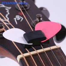 Black Rubber Guitar Pick Holder Fix on Headstock for Guitar Bass Ukulele Cute Guitar Accessories Gmarty 1pc  2024 - buy cheap