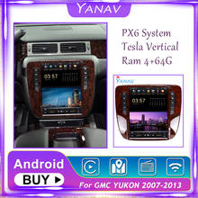 Kit multimídia para carro, rádio automotivo estéreo, navegação gps, para gmc yukon 12.1 a 2007, android, reprodutor mp3 2024 - compre barato