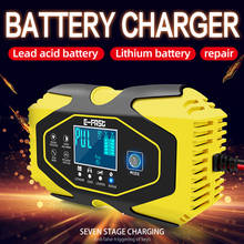 Smart 12 24V Car Battery Charger Lithium Lead-acid Charger Power Puls Repair Digital LCD Display Wet Dry Lead Acid Battery-charg 2024 - buy cheap