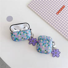 Funda para AirPods con diseño floral, Funda de plástico suave y transparente para auriculares inalámbricos por Bluetooth, para Apple Airpods 1/2/pro 2024 - compra barato