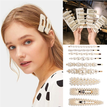 2019 New Fashion Pearl Hair Clip for Women Elegant Korean Design Snap Barrette Stick Hairpin Hair Styling Accessories Hair Pins 2024 - buy cheap