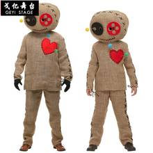 Deluxe Uniform Costume Burlap Voodoo Doll Halloween Party Cosplay Adult Kids Children Dressing Up Fancy Performance Harmless hot 2024 - buy cheap