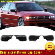 Cubierta de espejo retrovisor lateral negro brillante de fibra de carbono para BMW 3 5 E39 E46 525i 528i 530i 540i 323i 330i 328i 2024 - compra barato