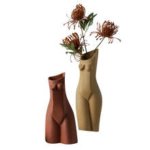 Ceramic Vase Ladies Body Flowerpot Decorative Craftwork Desktop Decor for Home Office 2024 - buy cheap