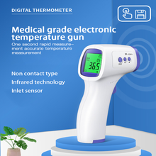 Бесконтактный инфракрасный термометр, цифровой термометр для лба, уха, пистолет для измерения температуры тела с сигнализацией лихорадки и функцией памяти 2024 - купить недорого