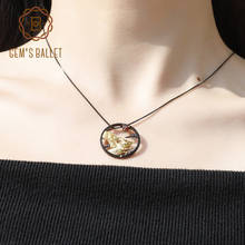 Женское Ожерелье с кулоном gemb's BALLET, из серебра 925 пробы с красным гранатом 2024 - купить недорого