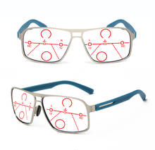 Мужские прогрессивные Мультифокальные очки для чтения с двойным мостиком из сплава + 0,75 + 1 + 1,25 + 1,5 + 1,75 + 2 + 2,25 + 2,5 + 2,75 + 3 To + 4 2024 - купить недорого