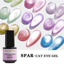 Gel de uñas magnético ojo de gato, esmalte de uñas de Gel dorado y plateado, capa superior de larga duración, 15 ML 2024 - compra barato
