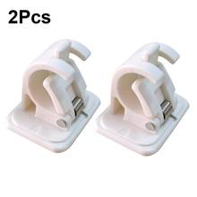 2Pcs Self-Adhesive Hooks Wall Mounted Curtain Rod Bracket Shower Curtain Rod Fixed Clip Hanging Rack 2024 - buy cheap