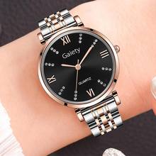 2020 New Alloy Strap Ladies Watch Rhinestone Dial Ladies Watch Personality Trend Quartz Watch Luxury Ladies Watch orologio donna 2024 - buy cheap