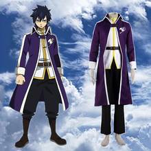 Unissex anime cosplay fairy tail cinza fullbuster cosplay traje de halloween fantasia traje outfit para as mulheres dos homens do miúdo conjunto completo 2024 - compre barato