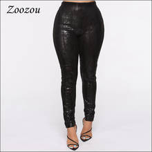 Women Winter Wool Warm Snake Print Skinny Pants Black Animal Print Bodycon Pencil Pants Elastic Slim Seamless Trousers Leggings 2024 - buy cheap