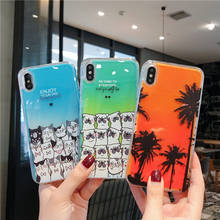 Gato bonito cão noctilucous movediça caso para iphone 11pro max 8 7plus 6s brilho no escuro neon areia capa para iphone x xs xr 11 2024 - compre barato