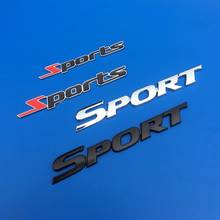 Emblema deportivo para coche, pegatina de Metal cromado, con letras, estilo 2024 - compra barato