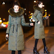 2020 New Winter Coat Women 90% White Duck Down Jacket Women Down Coat Raccoon Fur Collar Korean Warm Parka Casaco 12457 YY1633 2024 - buy cheap