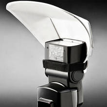 Универсальный Рассеиватель Вспышки для камеры софтбокс Отражатель вспышки из синтетической кожи для Nikon Pentax для Sony для Canon Pentax 2024 - купить недорого