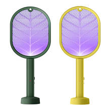 Bug Zapper USB Rechargeable Fly Swatter Mosquito Killer Racket 2 placement modes Long Battery Life Smart Switch Dual Purposes 2024 - buy cheap