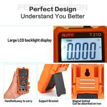 Digital Multimeter NJTY T21C DC/AC Voltage Current Meter Handheld Ammeter Ohm Diode NCV Tester 2000 Counts Multitester 2024 - buy cheap